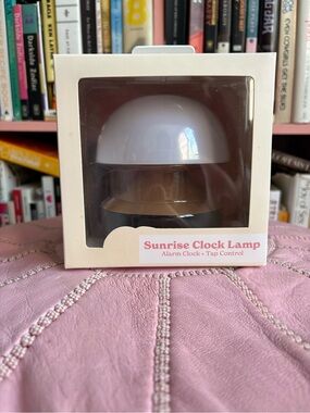 Sunrise Clock Lamp Alarm Clock - White and Gold